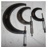 3 Micrometers: 1"-2", 2"-3", & 5"-6"