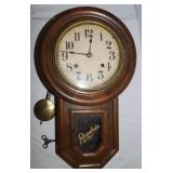 Horse Mark Regulator Wall Clock; For Parts