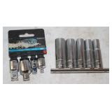 5pc 3/8" Deep Socket Set 3/8-5/8 & socket