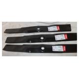 3 new 21" lawn mower blades 2.5" wide;