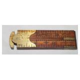 Vintage Lufkin No. 386 Folding Ruler Caliper
