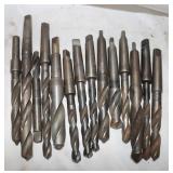 14 Large Drill press bits