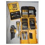 Dewalt bit sets and Allen wrenches