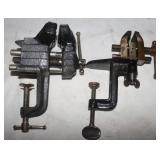2 clamp on Vises 2.5" & 1.5"