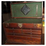 Wood Machinist Tool Chest 7 drawer, 20"x9"x12.5"5
