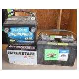 2 Automotive & 1 Marine 12 Volt Batteries