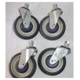 4 Caster Wheels: 5" Wheels