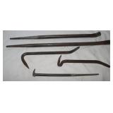 5) 10"-22" Crow Bars