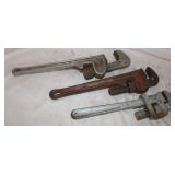 3 Pipe Wrenches: 12", 14"