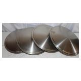 4 New Aluminum 4900 Racing Disc Hub Caps 14"