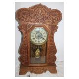 New Haven Mantel Clock w/ Key, 14.5"x24.5"