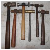 6 Hammers: 3 Ballpeen, 1 Brass,ï¿½