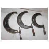 3 Micrometers: Lufkin No.1914,No.1915, &
