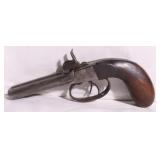 Black Powder Double Barrel Pistol, 36 Cal? USA?