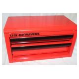 Miniature US General Red Toolbox 11"x6"x6"
