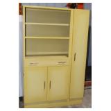 Yellow Metal Cabinet 42"x15"x66.5"