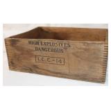 Du Pont Extra Dynamite Dove Tailed Wooden Box:
