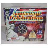 American Celebration 500 Gram 20 Shot Cake