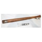 Vintage Wooden Tire Checker &