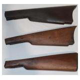 3 Repaired Gun Butt Stocks