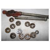 Ridgid No. 33B Bolt Die Handle w/ 15 Dies