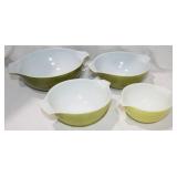 4 Pyrex Mixing Bowls (Models 441-444)