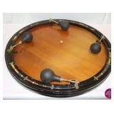 Vintage Puffer Game Tabletop Board 30" Round