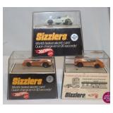 3 Vintage Mattel Hot Wheels Sizzlers Electric Cars
