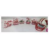 Danbury Mint Wisconsin Badgers Train Set &