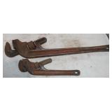 2 Ridgid Pipe Wrenches E12 E24