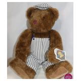 Vermont Teddy Bear Co. Plush Bear In Overalls