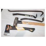 Rockforge Hatchet, Husky Sledge Hammer, & Pry