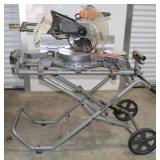 Ridgid R4221 Miter Saw On Mobile Stand, Works ;