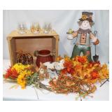 Fall Decor: Metal Scarecrow Stake &