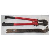 Bolt Cutters And Wrecking Bar