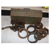Oster No 4 Pipe Threader, Pipe Collars & Tool Box
