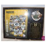Green Bay Packers 2007 Lambeau Field Plaque