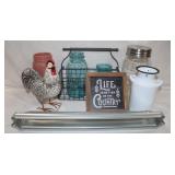 Farmhouse Decor: Metal Rooster &