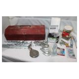 Metal Tool Box, Extension Springs, Cable Staples &