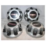4 Plastic GMC Truck Center Caps 8"x6.5"