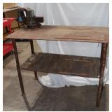Metal Work Table w/ Morgan Milwaukee 7" Vise;