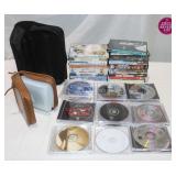 DVD & CD Collection w/ Storage Cases: