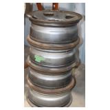 4 Steel Automotive Rims 17" 8x6.5"