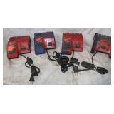 4 Milwaukee M12 M18 Battery Chargers