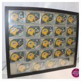 Upper Deck Green Bay Packers Card Display in frame
