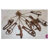 9 Vintage Victor Animal Traps