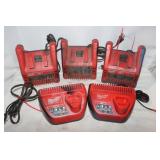 5 Milwaukee M18 And M12 Battery Chargers