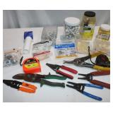 Tape Measures, Tin Snips, Wire Cutters &