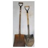 Spade and Square  Shovel