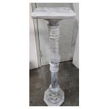 White Marble Column Pedestal 8.5"x8.5"x35"